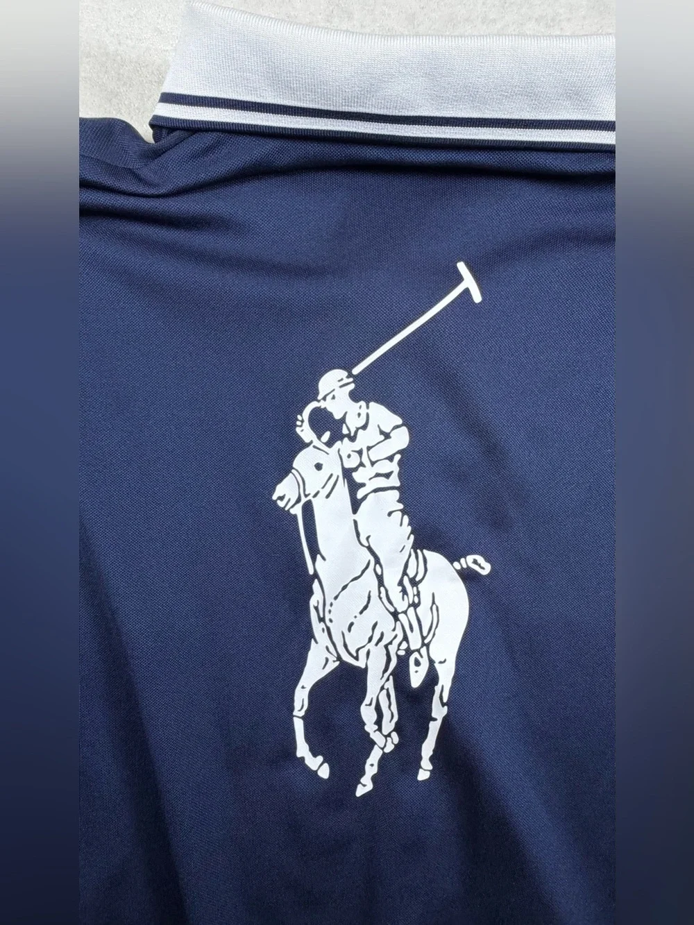 Polo Ralph Lauren 3XL Navy Short-Sleeve 2017 US Open Polo with White Trim